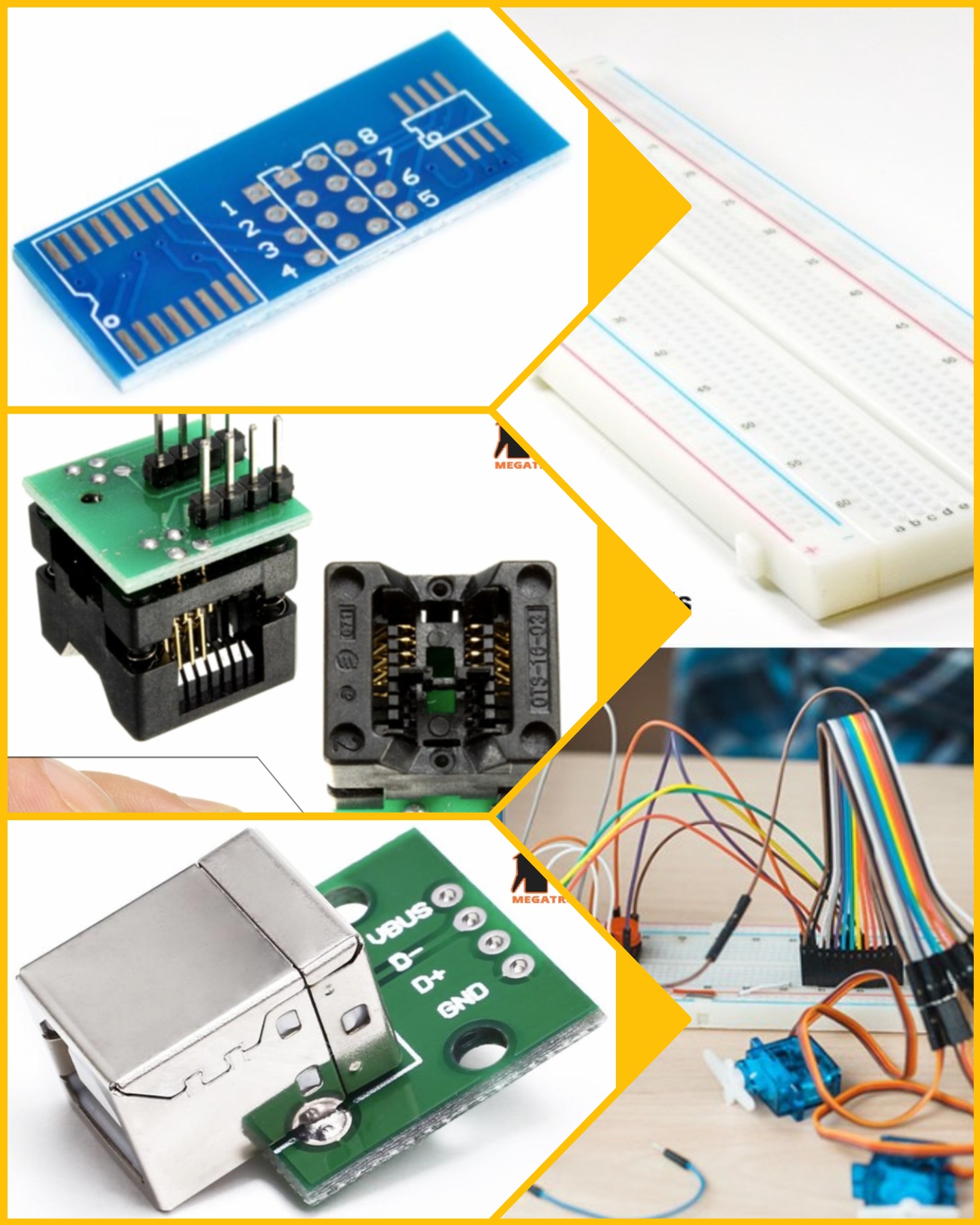 PCB, PCB adapters, Breadboards, Sound